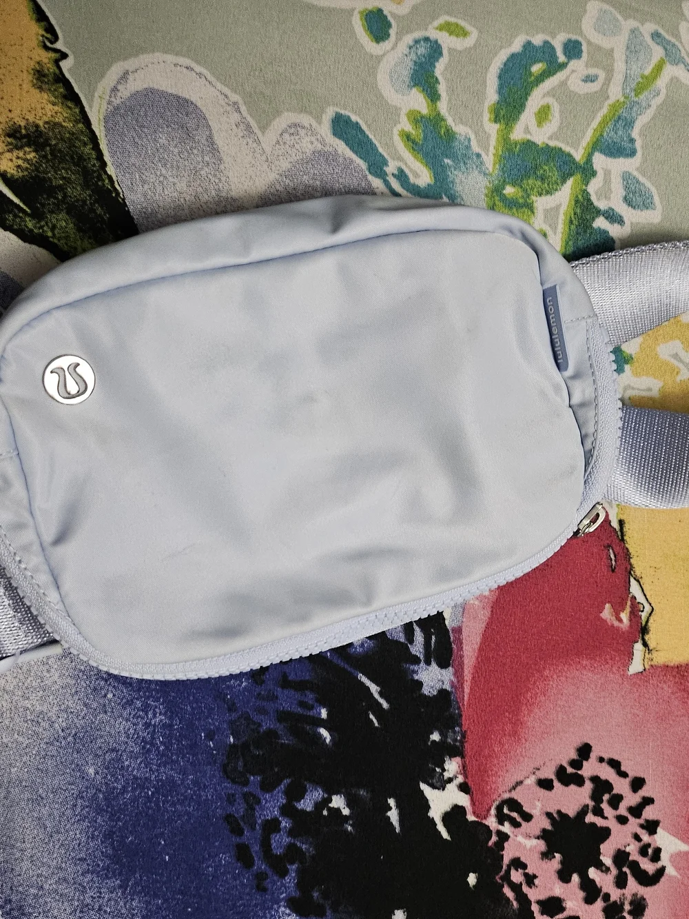 lululemon Powder Blue Mesh Interior Belt Bag